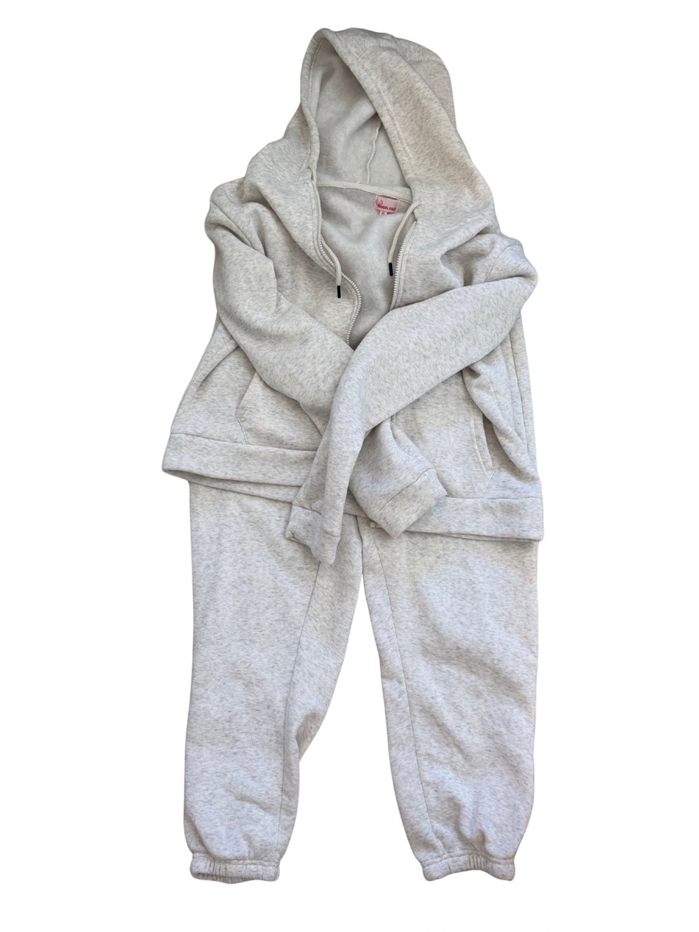 Angel Club Women’s 2 Piece Grey Tracksuit Set Size XL